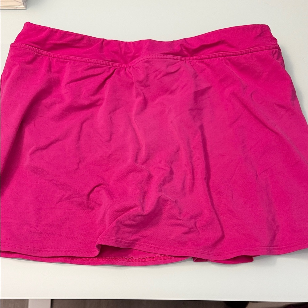 Lands' End Pink Swim Skirt